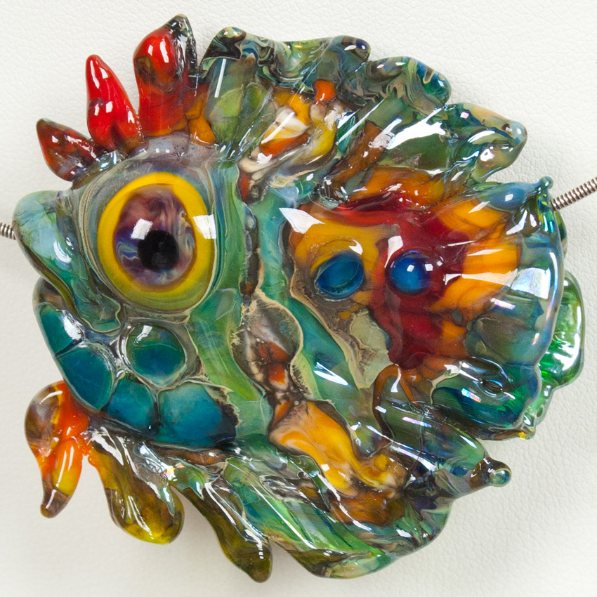 fine art glass lampwork fish bead