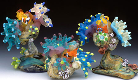 Glass Tropical Ocean Creatures
