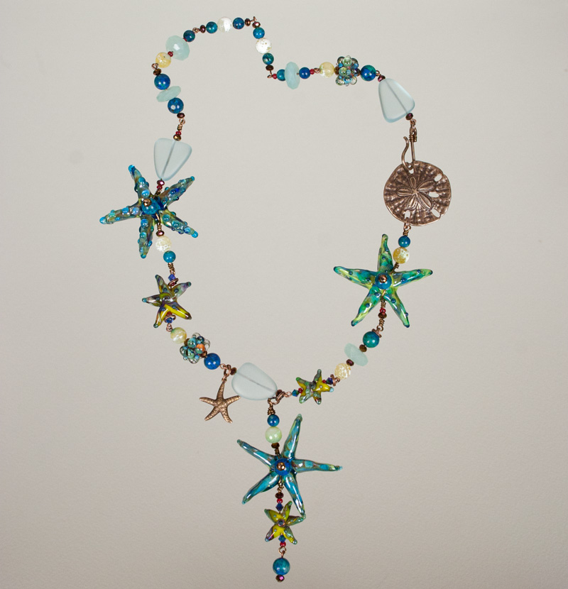 glass starfish necklace