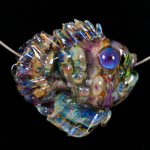 glass lampwork fish bead
