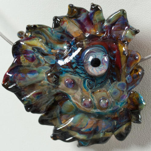 Glass Lampwork Bead, Tropical Angel Fish