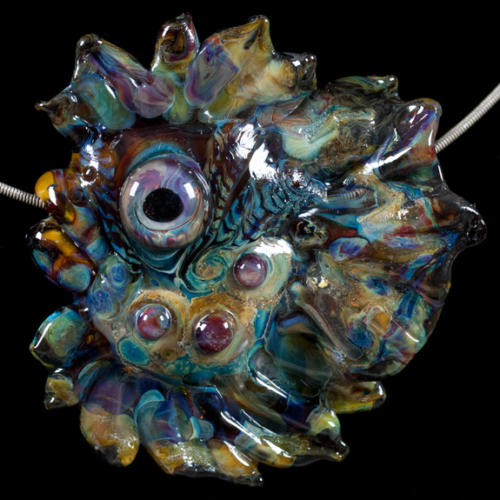 Glass Lampwork Bead, Tropical Angel Fish