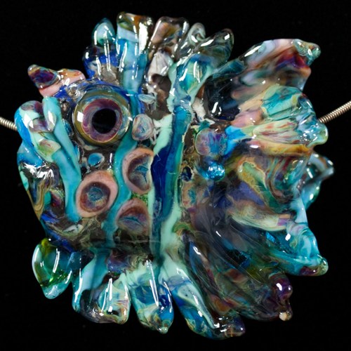 glass lampwork bead tropical fish