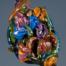 Artisan Fine Glass Flower Lampwork Bead "Garden Irises"
