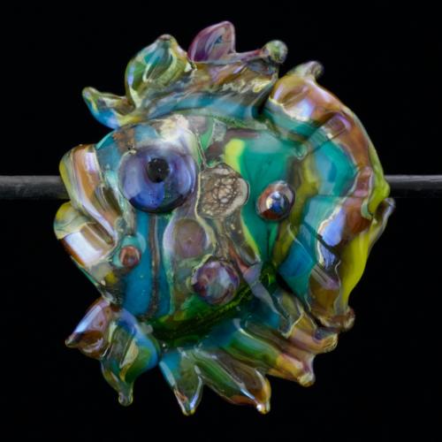 Discus Fish Glass Art Focal for necklace