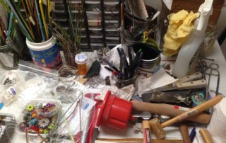 how to stop being overwhelmed & frustrated with lampworking, studio mess