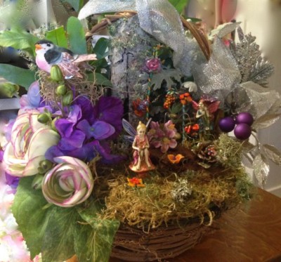 glass lampwork fairy garden flowers by patsy evins
