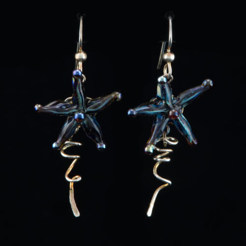Blue Ocean Starfish Earrings