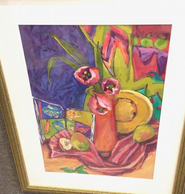 Patsy Evins colorful tropical paintings at Port Aransas Art Center May show 